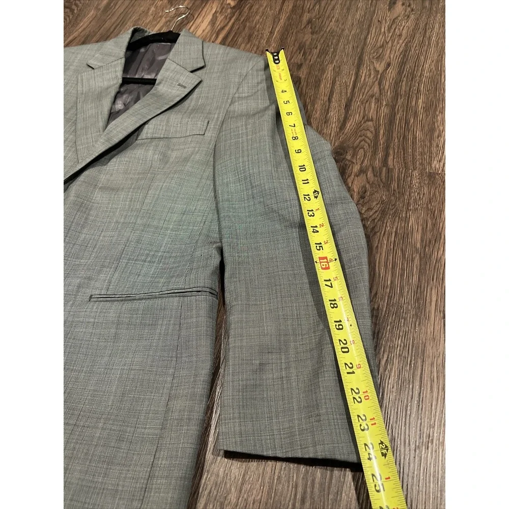 Lauren Ralph Lauren Men's Gray Sport Coat Jacket Blazer 38R 100% Wool